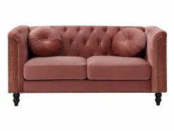Sofá chesterfield 2 plazas de terciopelo viejo TURNER^Vente-unique Hot