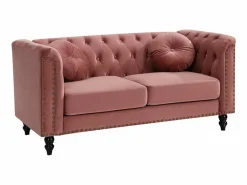 Sofá chesterfield 2 plazas de terciopelo viejo TURNER^Vente-unique Hot