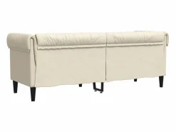 Sofá Chesterfield de 3 plazas tela^Clicnbuy Outlet