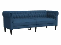 Clicnbuy Sofás Chesterfield|Sofá Chesterfield de 3 plazas tela