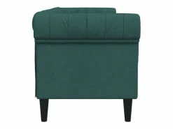 Clicnbuy Sofás Chesterfield|Sofá Chesterfield de 3 plazas tela oscuro
