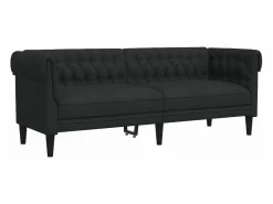 Sofá Chesterfield de 3 plazas tela^Clicnbuy Sale