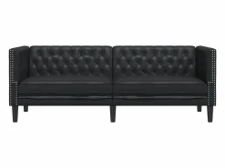 Clicnbuy Sofás Chesterfield|Sofás De Piel Sintética|Sofá Chesterfield de 3 plazas cuero artificial