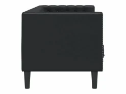 Clicnbuy Sofás Chesterfield|Sofás De Piel Sintética|Sofá Chesterfield de 3 plazas cuero artificial