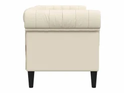Sofá Chesterfield de 2 plazas lino^vidaxl Discount