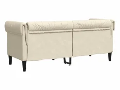Sofá Chesterfield de 2 plazas lino^vidaxl Discount
