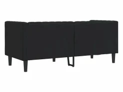 Sofá Chesterfield de 2 plazas cuero artificial^Clicnbuy Sale