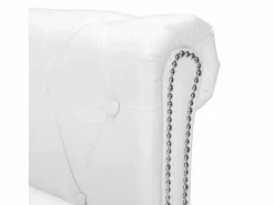 Clicnbuy Sofá Chesterfield en forma L cuero artificial Blanco Best