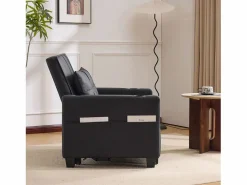 Sillón Cama|Sofá compacto extensible compacto móvil pies de plástico ideal para espacios pequeños madera y metal