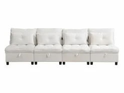 Sofá Modular|Sofá componible Diseno modular Movimiento facil Cajones ocultos bajo asiento Confort ortopedico Chenilla