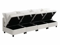 Sofá Modular|Sofá componible Diseno modular Movimiento facil Cajones ocultos bajo asiento Confort ortopedico Chenilla
