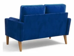 DripeX Sofá Escandinavo|Sofá De Terciopelo|Sofá con 2 escandinavos 2 asientos, mini sofá de sillón en terciopelo de loveseat, sillón de sala de estar con reposabrazos, 121x77x87cm -