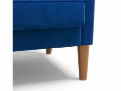 DripeX Sofá Escandinavo|Sofá De Terciopelo|Sofá con 2 escandinavos 2 asientos, mini sofá de sillón en terciopelo de loveseat, sillón de sala de estar con reposabrazos, 121x77x87cm -