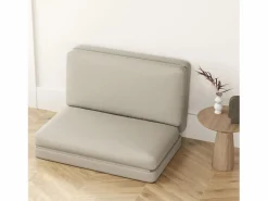 Sofá convertible 3 en 1, terciopelo , colchón grueso, plegable y cómodo, carga 240 kg (275x120x10cm)^ Online