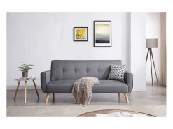 Concept-Usine Sofá Escandinavo|Sofá - 3 Plazas|Sofá convertible 3 plazas de tela BERLIN