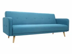 Sofá convertible 3 plazas diseño escandinavo azul ULLA^Miliboo