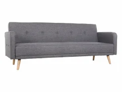Miliboo Sofá convertible 3 plazas diseño escandinavo oscuro ULLA Gris Sale