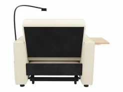 OKWISH Sofá convertible con puerto USB y soporte para teléfono, respaldo ajustable - Pana Beige Clearance