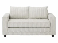 Vente-unique Sofá convertible de 2 plazas MIRTO en pana Beige Hot
