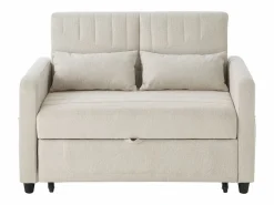 ModernLuxe Sofá - 2 Plazas|Sofá Cama|Sofá convertible doble 114 x 77 x 82.5 cm - respaldo ajustable en tres niveles - tejido de algodón y lino -