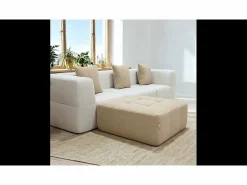 Sofá convertible Eden Completo 3 plazas - blanco arena Blanco roto