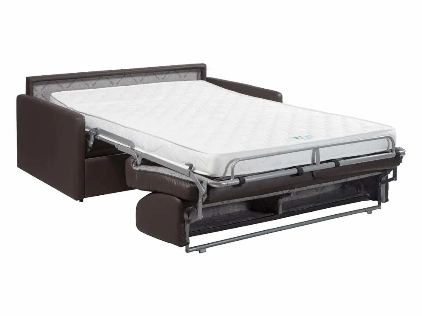 Sofá convertible exprés polipiel asiento viscoelástico 140 cm colchón 14 cm CALIFE^Vente-unique Online