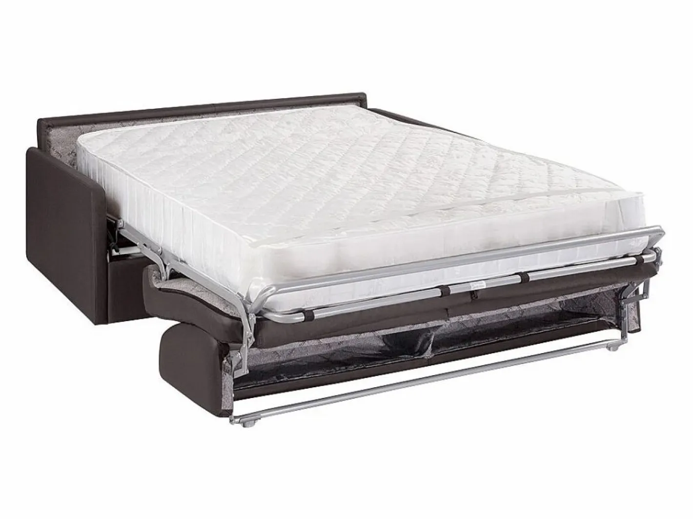 Sofá convertible exprés polipiel asiento espuma viscoelástica 160 cm colchón 22 cm CALIFE^Vente-unique New