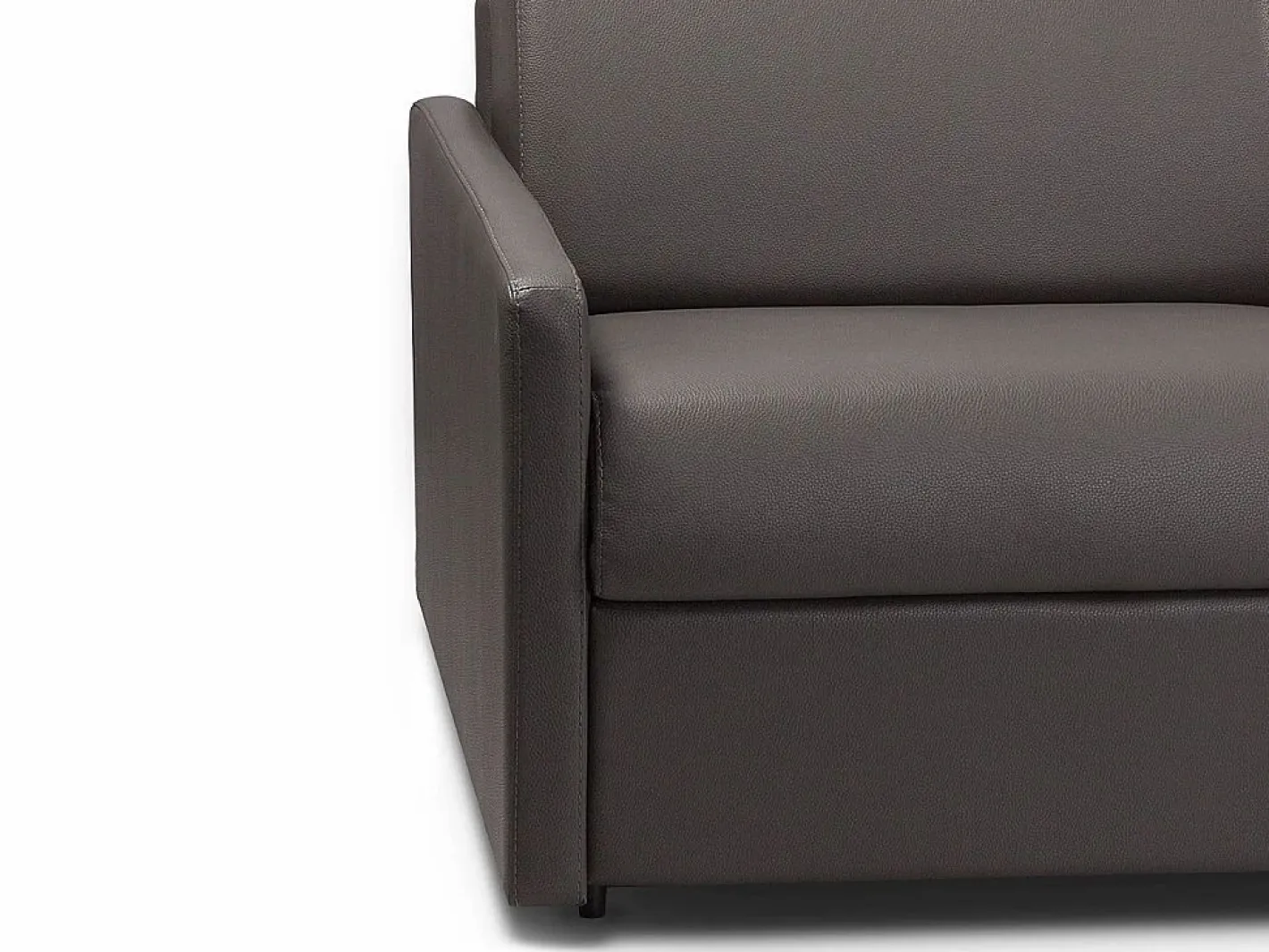 Sofá convertible exprés polipiel asiento viscoelástico 140 cm colchón 14 cm CALIFE^Vente-unique Hot