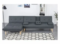 Concept-Usine Sofá convertible, modulable 5 plazas de tela STOCKHOLM Gris Online