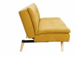 Miliboo Sofá convertible nórdico 3 plazas SENSO Amarillo Clearance