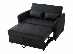 Sofá de 2 plazas - Sofá con respaldo regulable en tres posiciones y función dormitorio - PU^ Best
