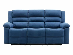 Vente-unique Sofá Relax|Sofá de 3 plazas con relajación eléctrica de tela BUROLO
