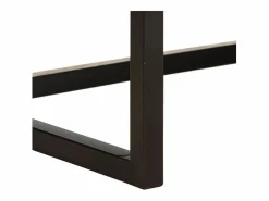 Sofá de 2 plazas cuero auténtico de cabra marrón^Clicnbuy Discount