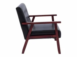 Sofá Vintage|Sofá de 2 plazas cuero sintético PWFG32058