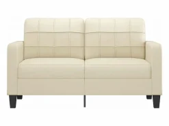 Clicnbuy Sofás De Piel Sintética|Sofá de 2 plazas de cuero sintético color 140 cm