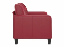 Sofá de 2 plazas de cuero sintético vino 120 cm^vidaxl Sale