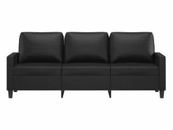 Clicnbuy Sofás De Piel Sintética|Sofá de 3 plazas de cuero sintético 180 cm