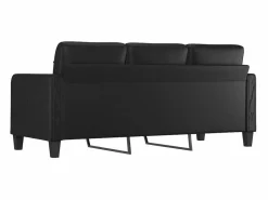Clicnbuy Sofás De Piel Sintética|Sofá de 3 plazas de cuero sintético 180 cm