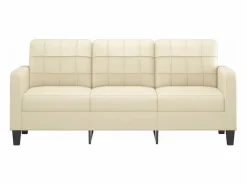 Sofá de 3 plazas de cuero sintético color 180 cm^Clicnbuy Hot