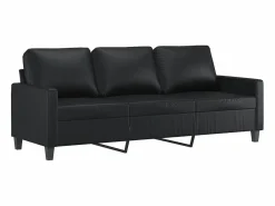Sofá de 3 plazas de cuero sintético 180 cm^vidaxl Outlet