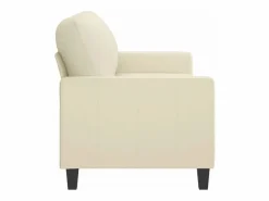 Clicnbuy Sofá de 2 plazas de cuero sintético color 140 cm Crema Clearance