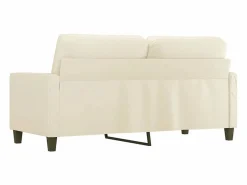 Clicnbuy Sofá de 2 plazas de cuero sintético color 140 cm Crema Clearance