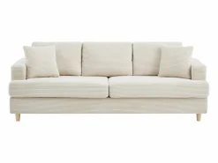 Vente-unique Sofá de 3 plazas de pana color YOCABA Beige Sale