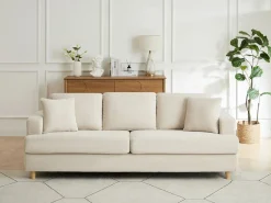 Vente-unique Sofá de 3 plazas de pana color YOCABA Beige Sale