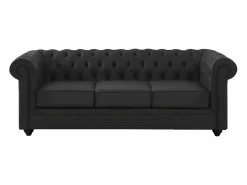 Vente-unique Sofás Chesterfield|Sofá De Piel|Sofá de 3 plazas de piel de búfalo CHESTERFIELD
