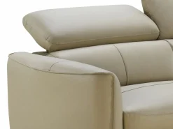 Vente-unique Sofá De Piel|Sofá de 3 plazas de piel de búfalo color SALVI