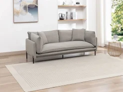Sofá de 3 plazas de tela color . Asiento de plumas. CORFINO^Vente-unique Discount