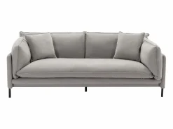 Sofá de 3 plazas de tela color . Asiento de plumas. CORFINO^Vente-unique Discount