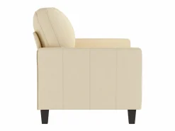 Clicnbuy Sofá de 2 plazas de tela color 120 cm Crema Hot
