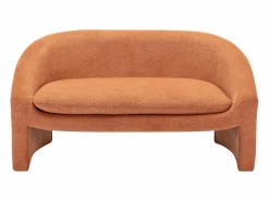 Sofá de 2 plazas de tela de color estilo diseño OSSANA^Vente-unique Discount